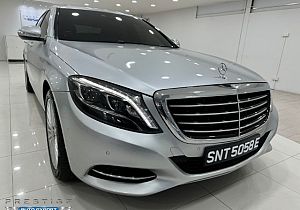 Mercedes Benz S400L R19 LED 2015 Silver Rear Entertainment 